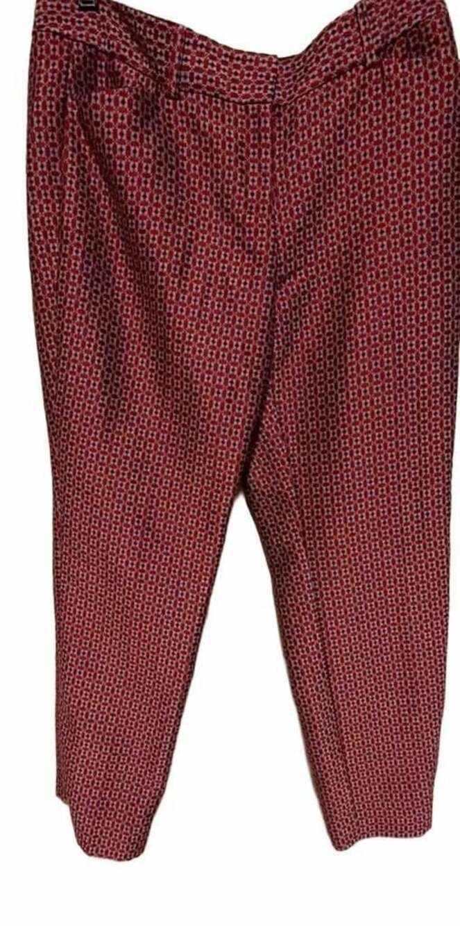 The Limited Red Geometric Pants - 10R